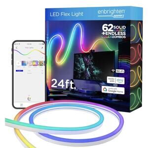 Enbrighten Smart 24 Ft‎ Color Changing Flexible LED Strip Lights Wi-Fi Control
